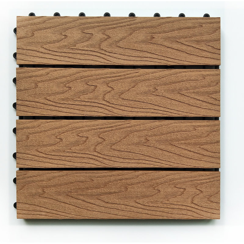 EP Decking 12" x 12" Composite Interlocking Deck Tile & Reviews Wayfair